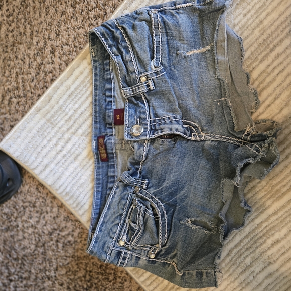 Source Unknown Pants - Women's Blue Denim Shorts